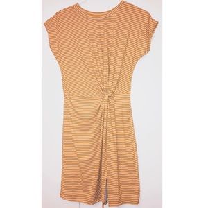 Yellow striped dress